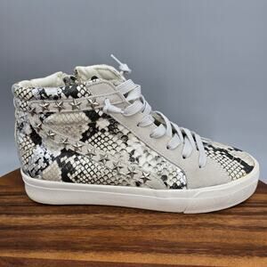 Vintage Havana Shoes Women's 10 Snake Print Multi Leather High Studded Sneakers